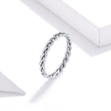 925 Sterling Silver Oxidized 0.20cm Ring Size 9 for Women