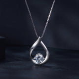 925 Sterling Silver Necklace with 1 Carat Moissanite - 400mm Length for Women