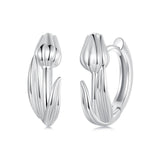 925 Sterling Silver White Gold Plated Earrings for Women