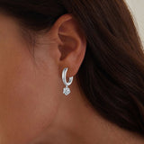 S925 Sterling Silver 0.50 Carat Moissanite Earrings for Women
