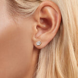 925 Sterling Silver Nano Opal Stone Earrings 6mm