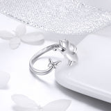 925 Sterling Silver Ring with 0.2cm Width and 1.2cm Claw Height