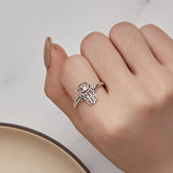 925 Sterling Silver 1.1mm Pavé Setting CZ Ring