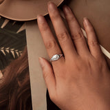 925 Sterling Silver Pavé White Gold Plated CZ Rings - Width 0.2-0.8cm