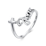 925 Sterling Silver Oxidized Silver Ring for Women