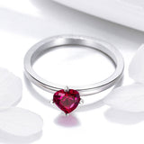 925 Sterling Silver Plated Platinum CZ Ring Size 6 for Women