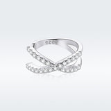 925 Sterling Silver Earrings with Pavé Setting CZ - 1.2cm Diameter