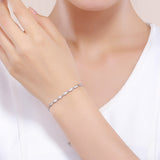 925 Sterling Silver Bracelet 22cm for Women