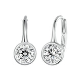 925 Sterling Silver 0.50 Carat Moissanite Earrings for Women