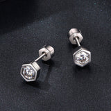 925 Sterling Silver 0.3 Carat Moissanite Earrings for Women