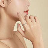 925 Sterling Silver Oxidized 0.20cm Ring Size 9 for Women