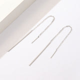 925 Sterling Silver Plated Platinum Earrings