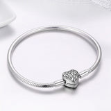 SCB 925 Sterling Silver Bracelet in Classic Style, Size 17.0 for Women