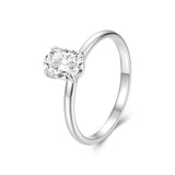 925 Sterling Silver Moissanite 1ct Ring Size 8