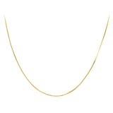 925 Sterling Silver + Plated White Gold 40cm Necklace