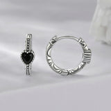 925 Sterling Silver Earrings with Pavé Setting CZ
