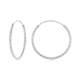 925 Sterling Silver Plated White Gold Earrings for Women