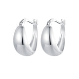 925 Sterling Silver White Gold Plated Earrings for Women