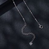 925 Sterling Silver 3mm Moissanite Necklace for Women