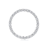 S925 Sterling Silver 2.0mm Moissanite Ring Size 9 for Women