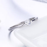 925 Sterling Silver Ring for Women Size 6.0 with Pavé Setting CZ