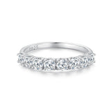 925 Sterling Silver Plated Moissanite Ring Size 5 for Women