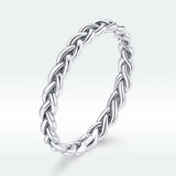 925 Sterling Silver Oxidized 0.20cm Ring Size 9 for Women