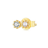925 Sterling Silver & Quality Shell Pearl Mini Stud Earrings for Women