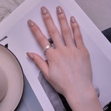 925 Sterling Silver Oxidized 6mm Ring
