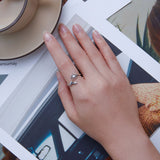 S925 Sterling Silver Pavé Setting CZ Ring for Women