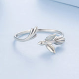 925 Sterling Silver Oxidized Silver Bird Ring for Women - 0.14cm Width, 0.7cm Bird Size