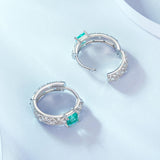 925 Sterling Silver Pavé Setting CZ Earrings for Women