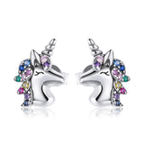 925 Sterling Silver Earrings with Pavé Setting CZ, Oxidized, 1.4x0.9cm for Women