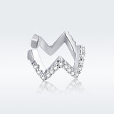925 Sterling Silver Plated Platinum Pavé CZ Earrings for Women