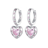 925 Sterling Silver Pavé Setting CZ Earrings for Women