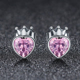 925 Sterling Silver Oxidized Pavé Setting CZ Earrings
