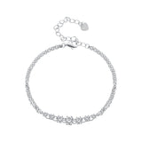 925 Sterling Silver 5MM Moissanite Bracelet for Women