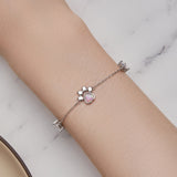 925 Sterling Silver Translucent Opal Bracelets for Women
