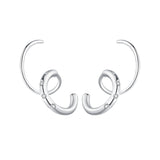 925 Sterling Silver CZ Pavé Earrings for Women