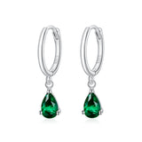 925 Sterling Silver Earrings with Pavé Setting CZ