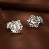 S925 Sterling Silver 2.00 Carat Moissanite Earrings for Women