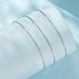 925 Sterling Silver + Plated White Gold 40cm Necklace