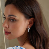 S925 Sterling Silver 0.50 Carat Moissanite Earrings for Women