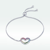 925 Sterling Silver Bracelet with Pavé Setting CZ