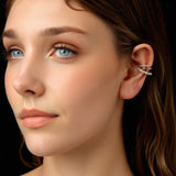 925 Sterling Silver Earrings with Moissanite and Freshwater Pearl for Women, 1.2*1.7cm, White Gold Plated