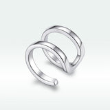 925 Sterling Silver Earrings 1.2*0.8cm with Platinum Plating for Women