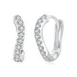 925 Sterling Silver Pavé CZ Earrings for Women
