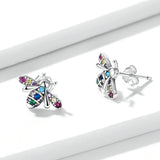 925 Sterling Silver Pavé Setting CZ Earrings for Women