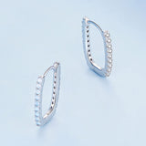 925 Sterling Silver Opal Earrings with Platinum Plating for Women
