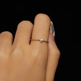 925 Sterling Silver Moissanite Ring Size 6 Plated White Gold